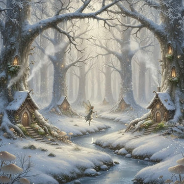 Magical Christmas Cards | Enchanted Winter Fairy Forest