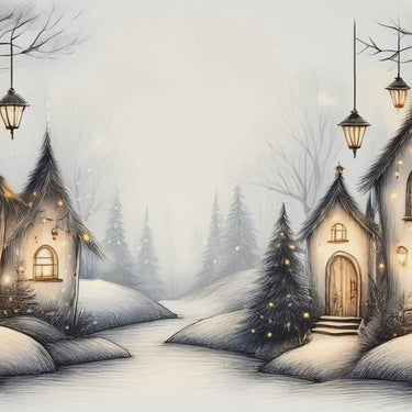 Magical Christmas Prints | Enchanted Winter Fairy Forest