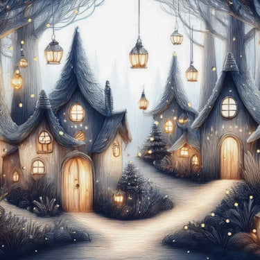 Magical Christmas Prints | Enchanted Winter Fairy Forest