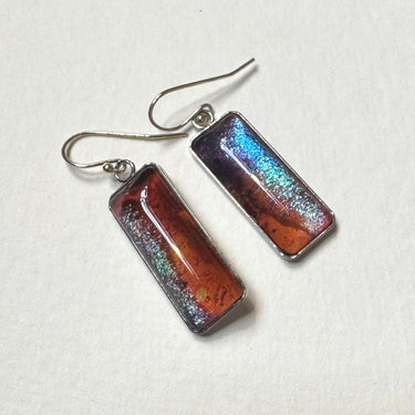 Handmade Drop Earrings with Sammi’s Vibrant Artwork | Sterling Silver & Glass