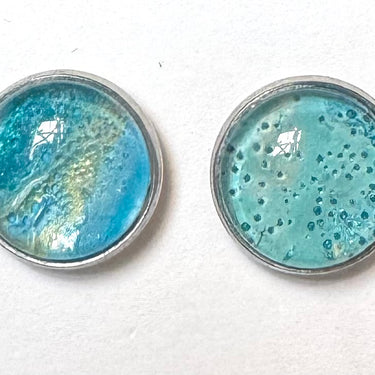 Vibrant Stud Earrings | Sammi’s Art in 12mm Stainless Steel