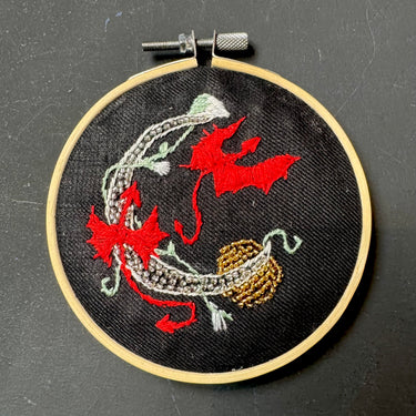 Embroidered Decorative Discs