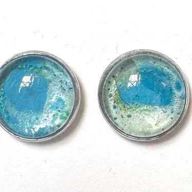 Vibrant Stud Earrings | Sammi’s Art in 12mm Stainless Steel