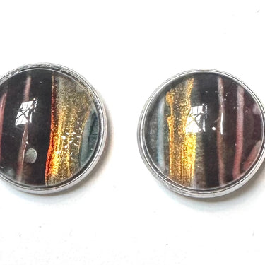 Vibrant Stud Earrings | Sammi’s Art in 12mm Stainless Steel