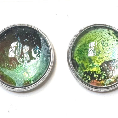 Vibrant Stud Earrings | Sammi’s Art in 12mm Stainless Steel