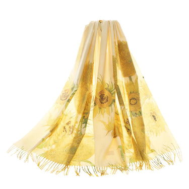 Van Gogh’s Sunflowers - Eco Friendly Recycled Pashmina Wrap
