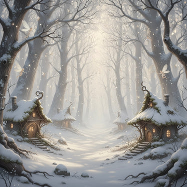 Magical Christmas Prints | Enchanted Winter Fairy Forest