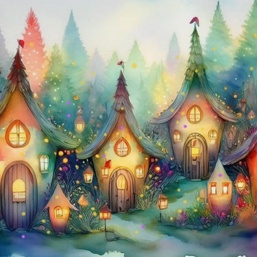 Magical Christmas Prints | Enchanted Winter Fairy Forest