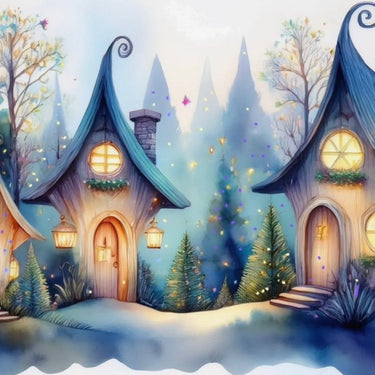 Magical Christmas Prints | Enchanted Winter Fairy Forest