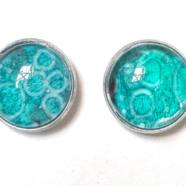Vibrant Stud Earrings | Sammi’s Art in 12mm Stainless Steel