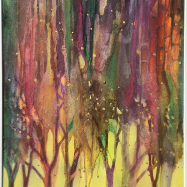 Fireflies  |  Acrylic & Ink on Linen Canvas