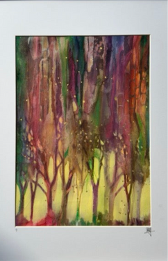 Fireflies  |  Acrylic & Ink on Linen Canvas